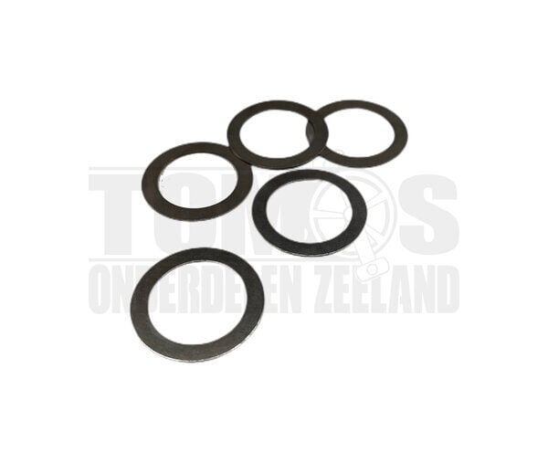 Tomos Opvulring shim 17x24x0.5 voor krukas lager 6203C3 / L17 / BO17