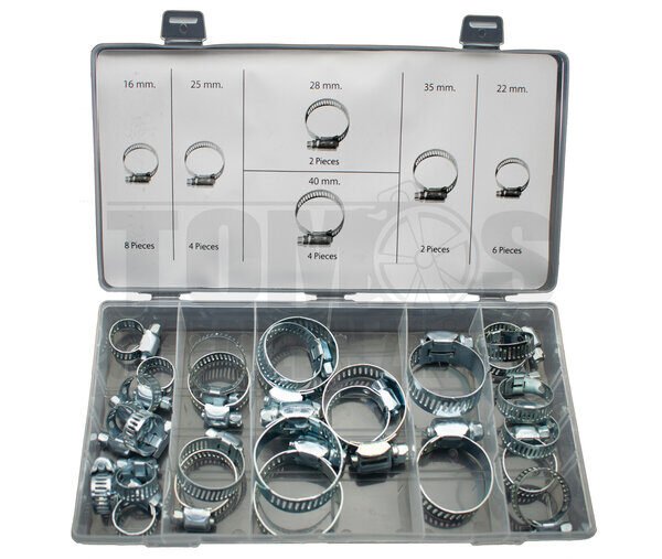 Slangklemmen assortiment set 26-delig