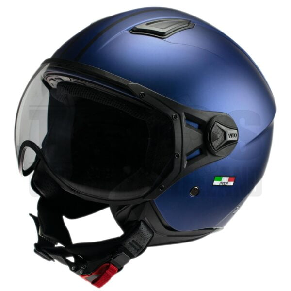 Helm Vito Jethelm Moda mat blauw/zwart