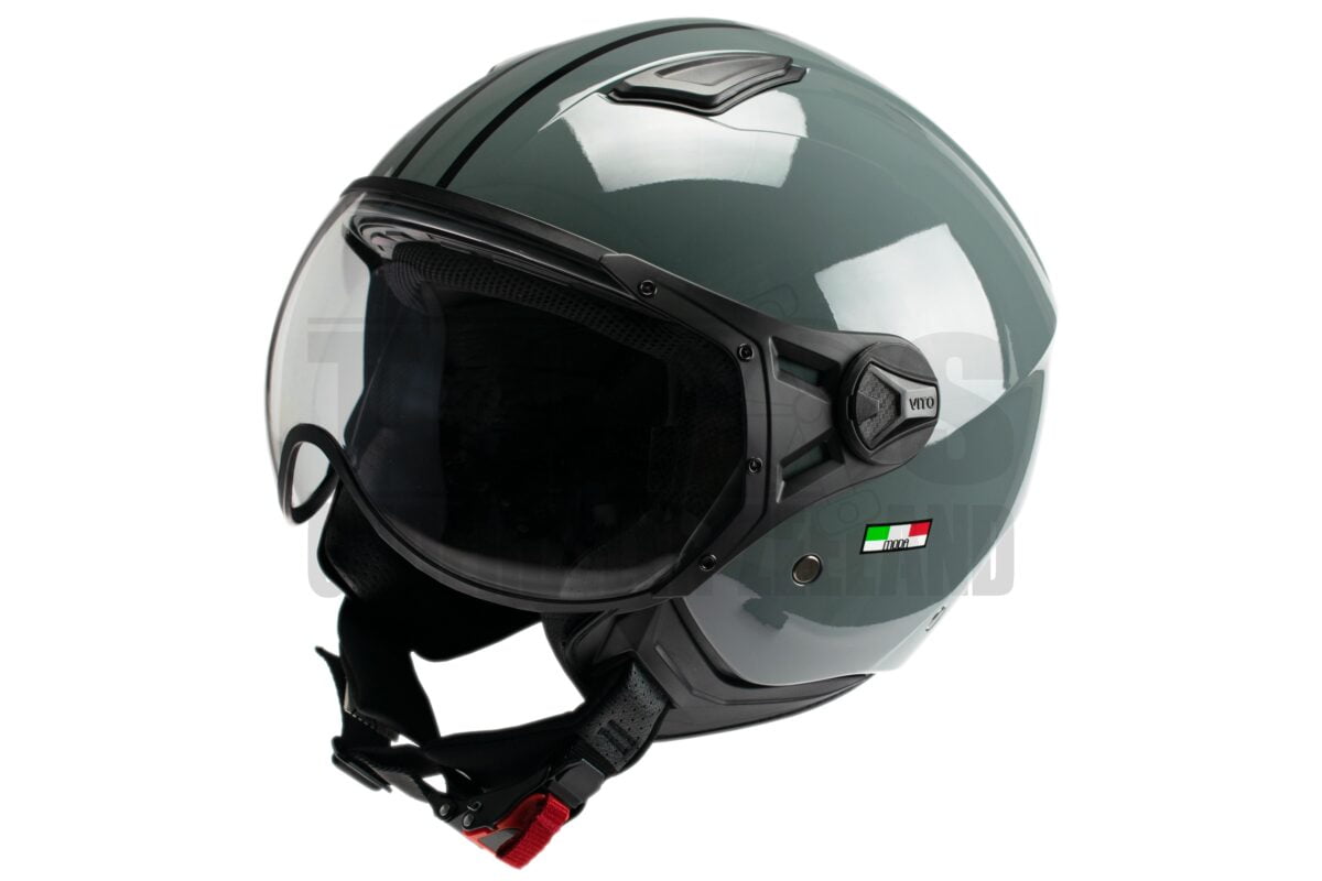 Helm Vito Jethelm Moda nardo gray glans grijs/zwart