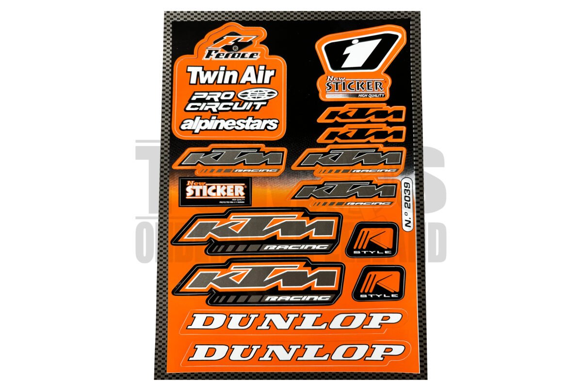 Stickerset sponsor KTM / Twin Air 13-delig