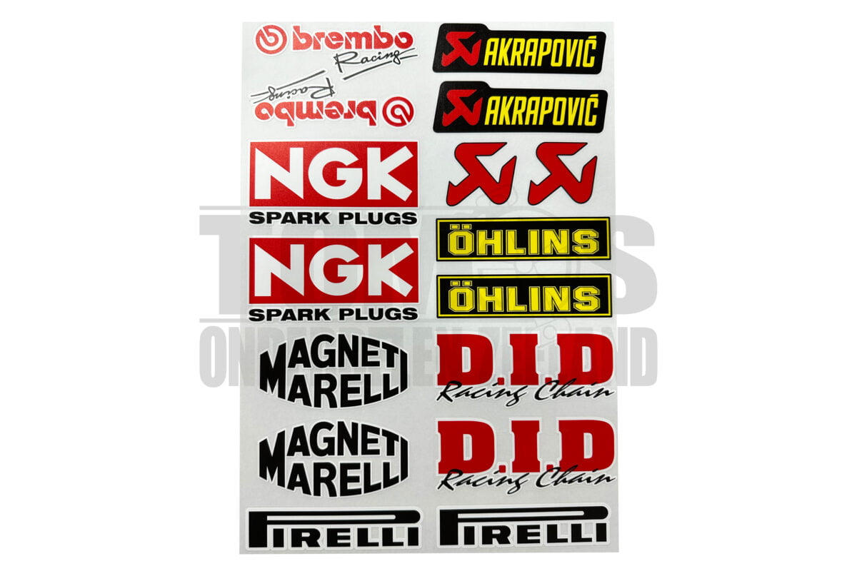 Stickerset sponsor NGK / Akrapovic 20-delig