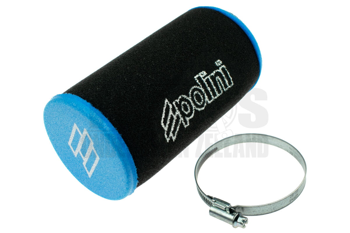 Powerfilter luchtfilter schuim 60mm zwart / blauw Dellorto SHA / Polini CP Evolution