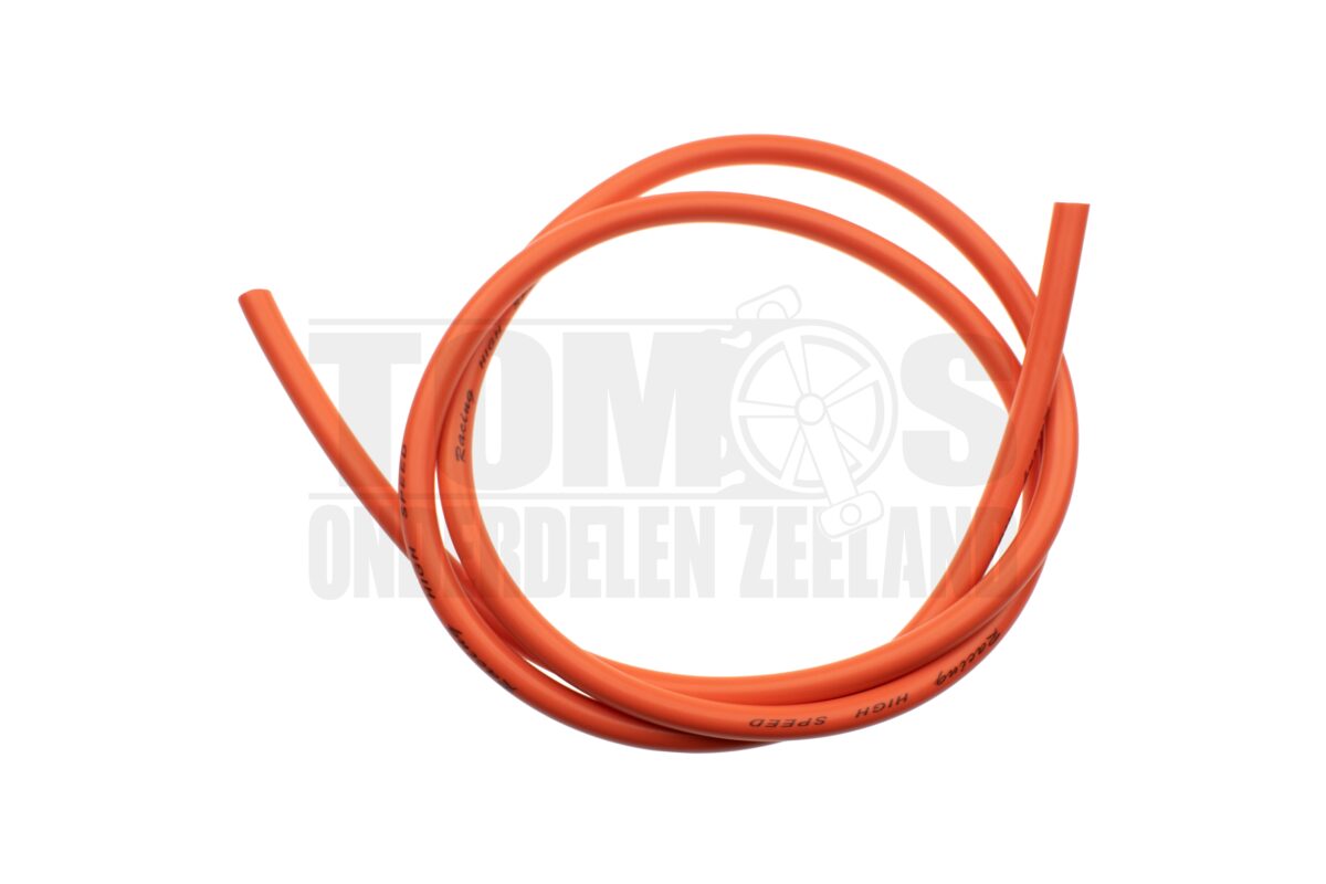 Bougiekabel 5mm dun oranje 1 meter universeel