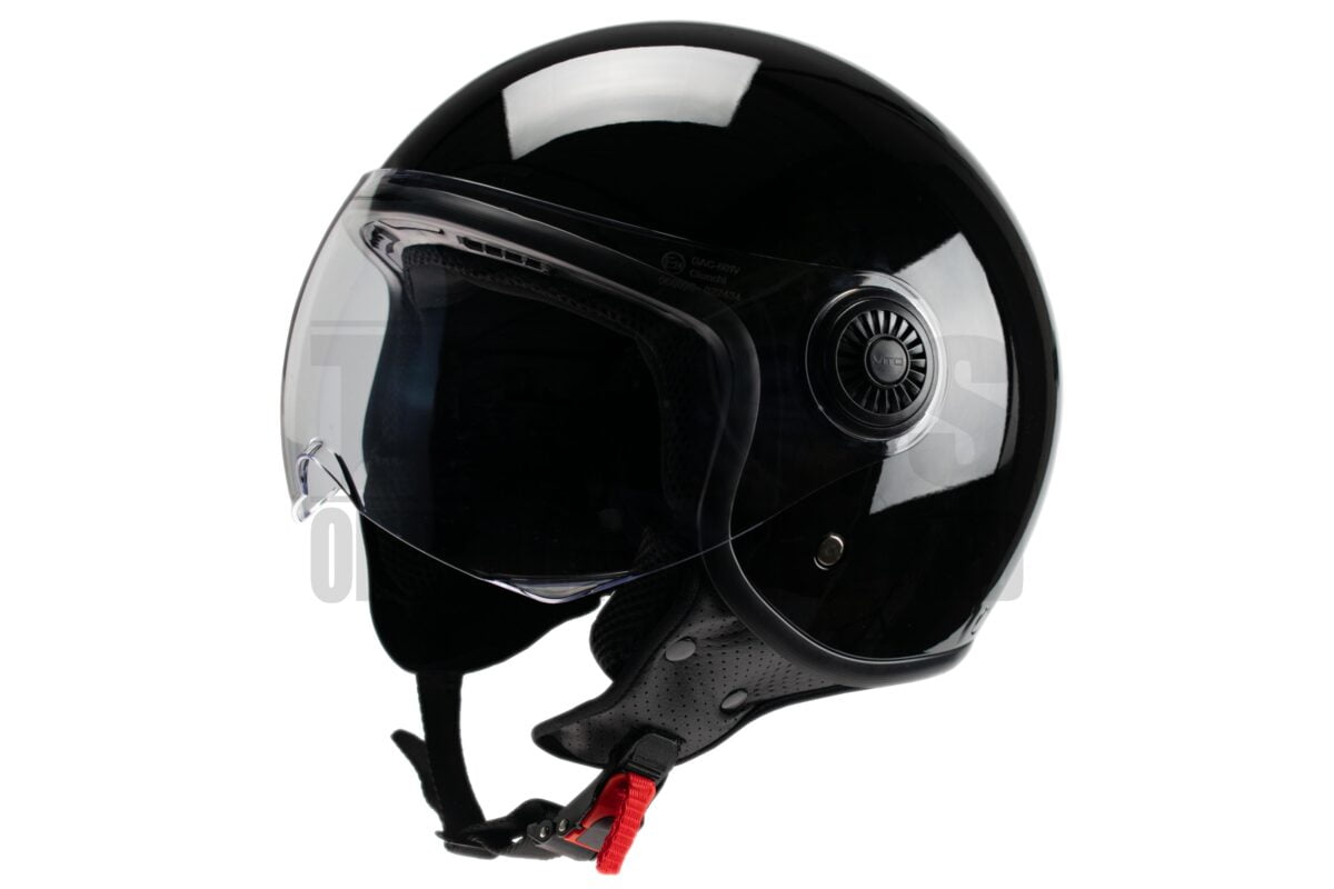 Helm Vito Jethelm Loreto glans zwart