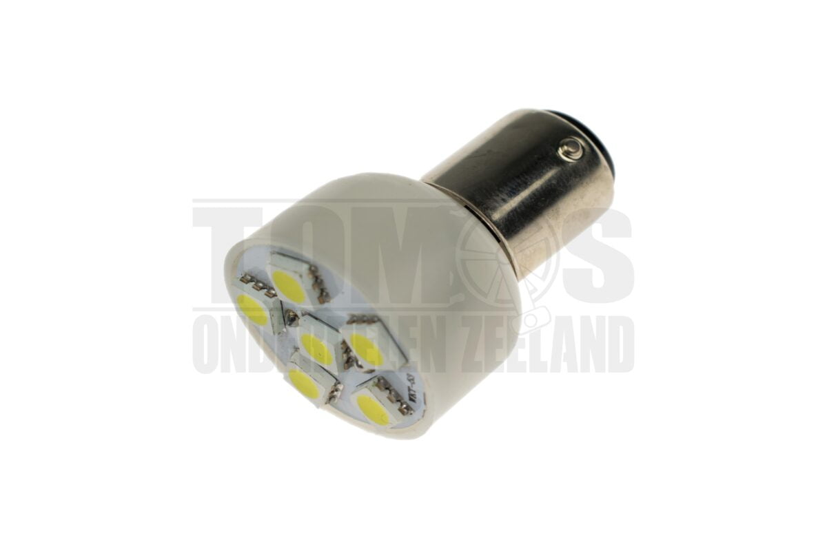 Lamp BAY15d 12V LED 6 SMD wit (DC) Bollard