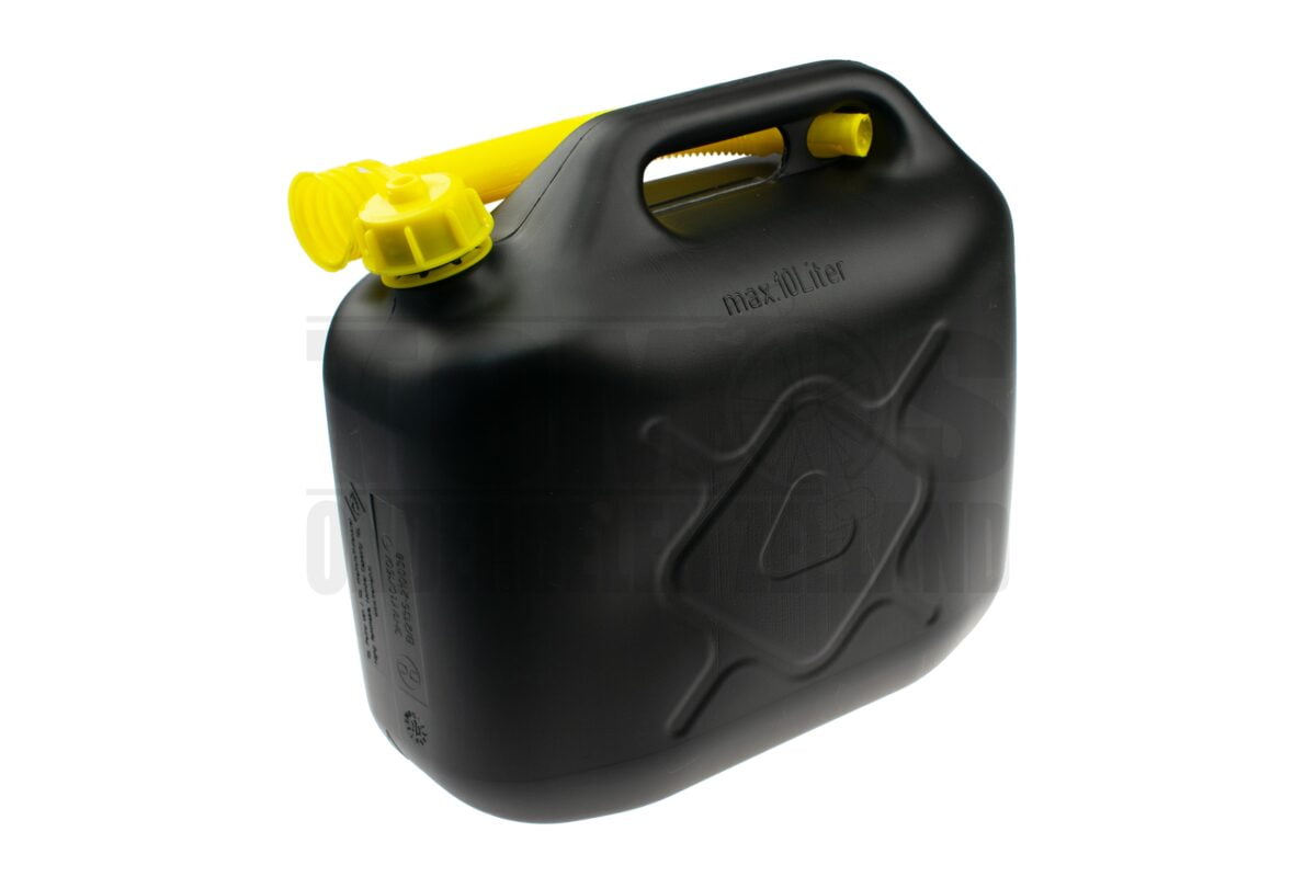 Jerrycan 10 Liter kunststof (brandstoffen) zwart