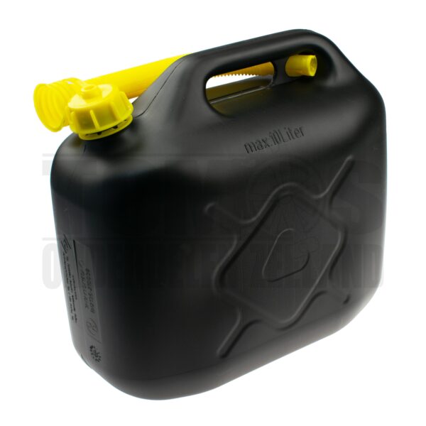 Jerrycan 10 Liter kunststof (brandstoffen) zwart