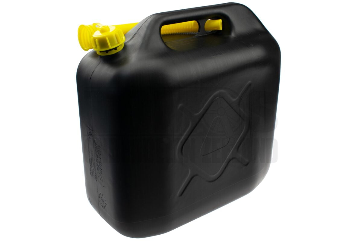 Jerrycan 20 Liter kunststof (brandstoffen) zwart