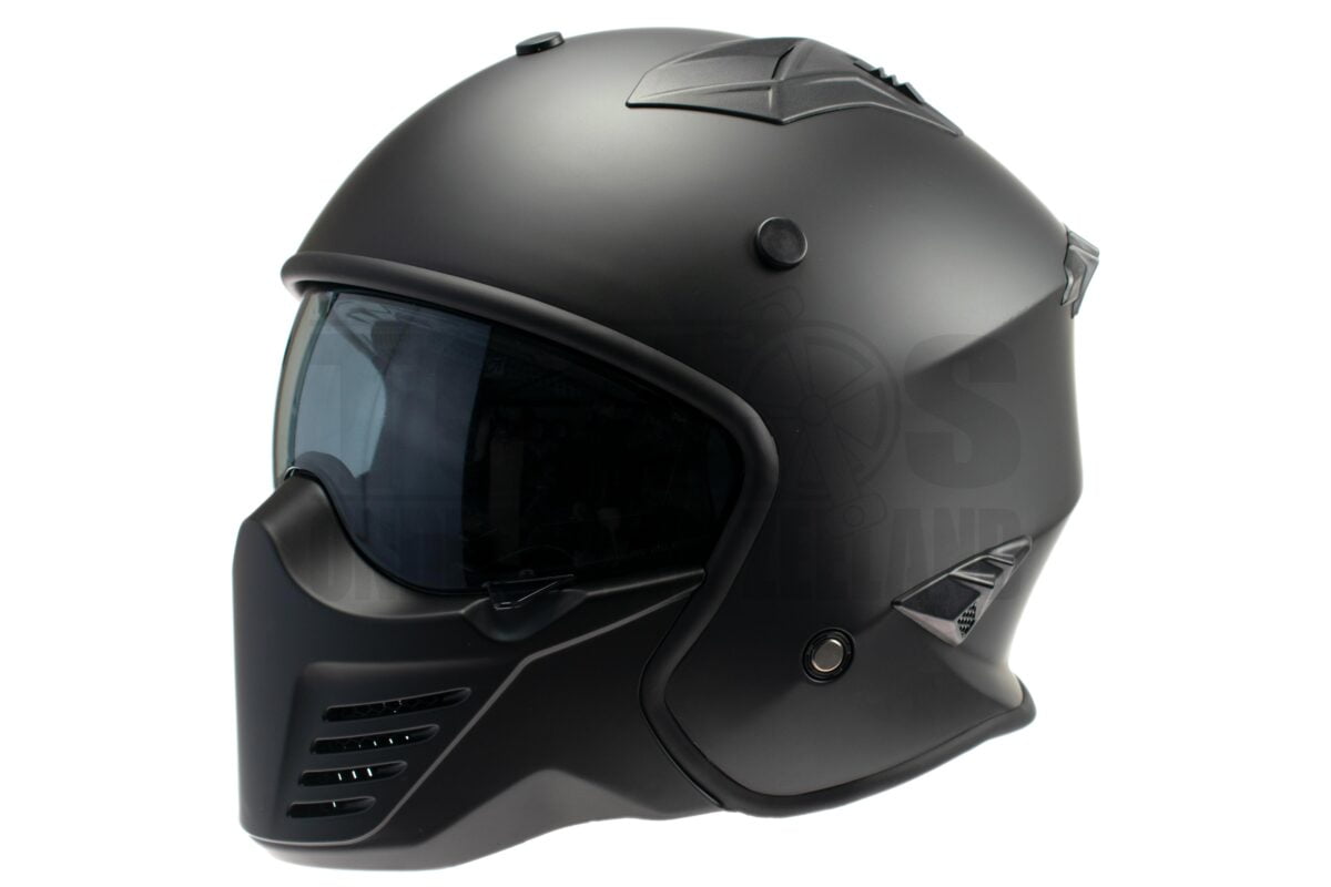 Helm Vito Integraalhelm Bruzano Predator mat zwart