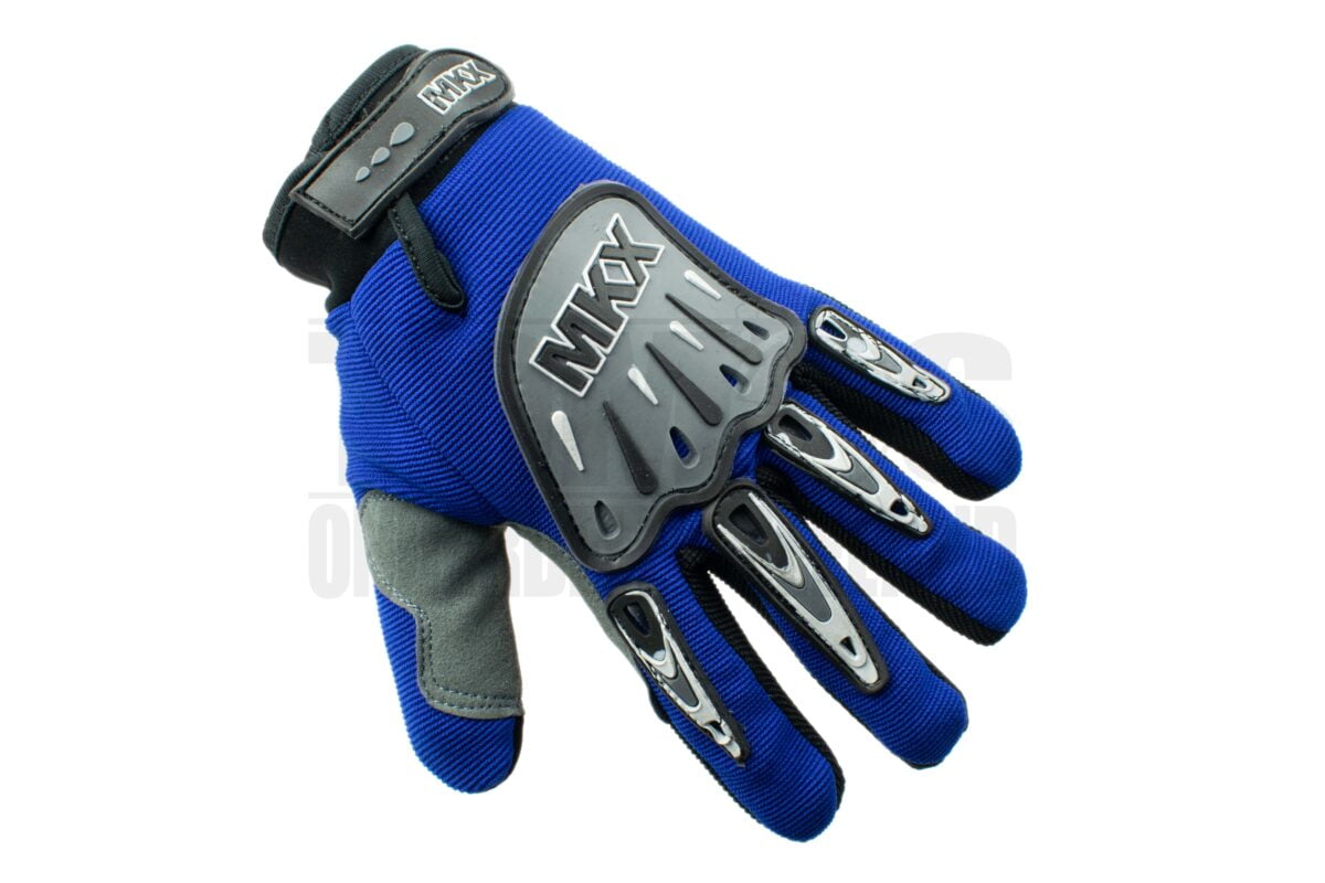 Handschoen cross blauw / zwart (diverse maten) MKX