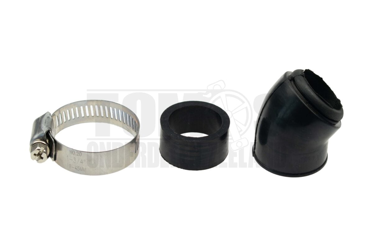 Carburateur Powerfilter aanzuigrubber 28mm / 35mm 45 graden schuin