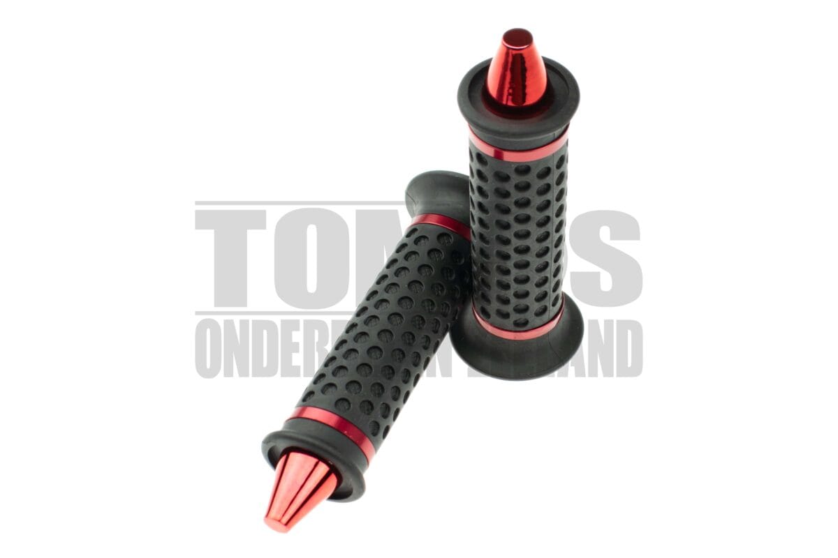 Handvatset Spike / Point zwart / rood 22mm / 24mm