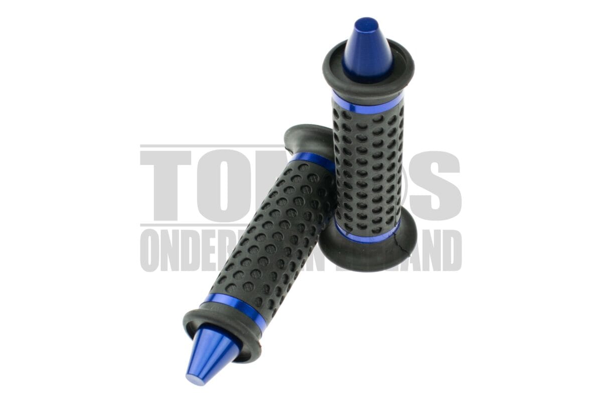 Handvatset Spike / Point zwart / blauw 22mm / 24mm