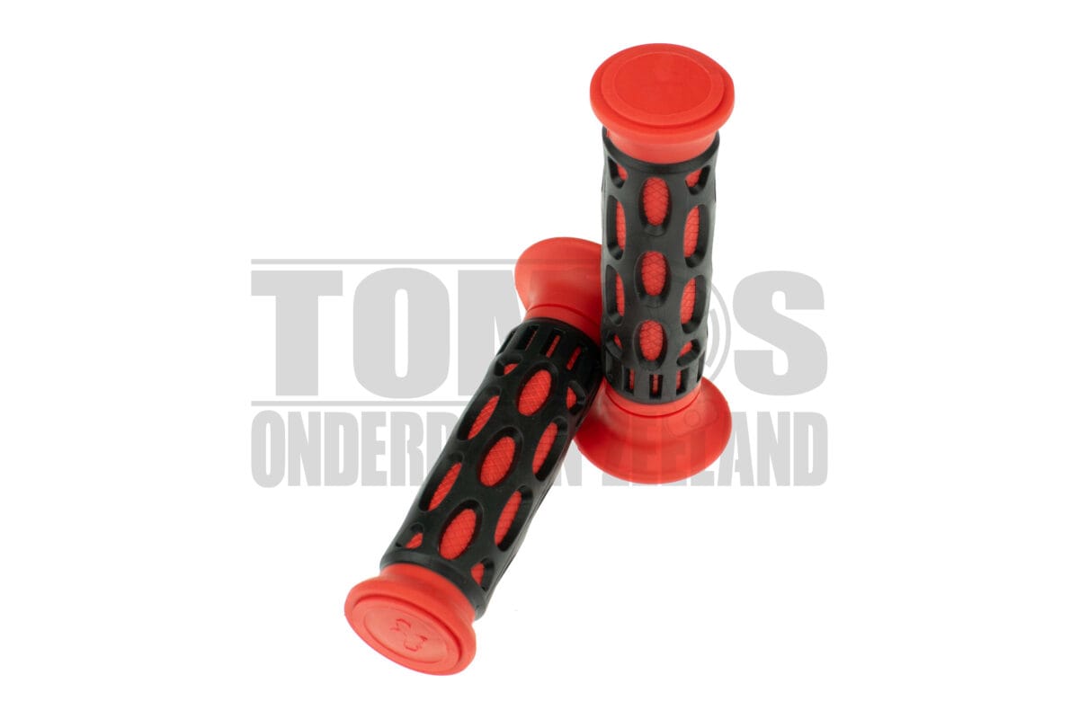 Handvatten Two Tone zwart / rood 22mm / 24mm