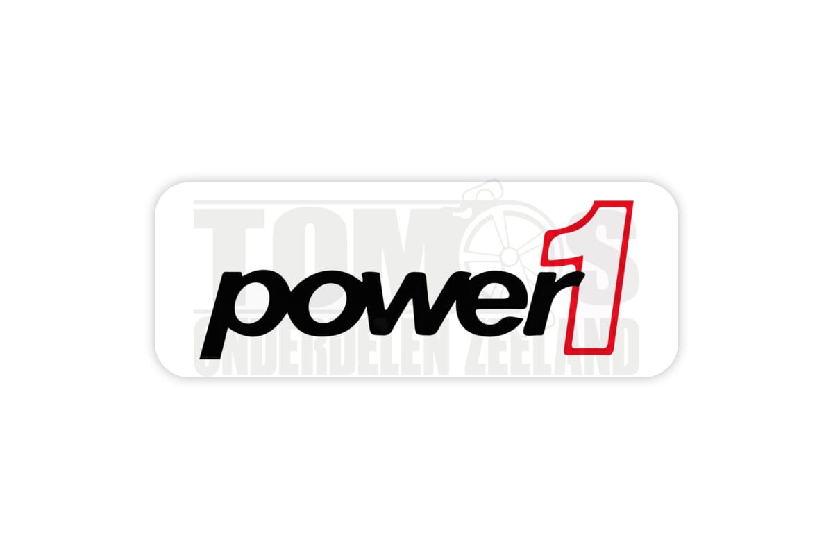 Sticker Power1 logo 10x3cm universeel