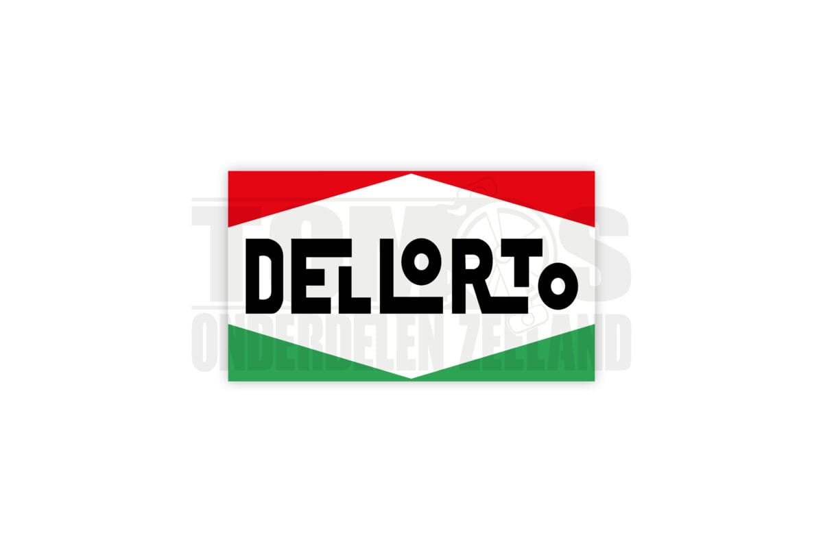 Sticker Dellorto logo 6x3cm universeel